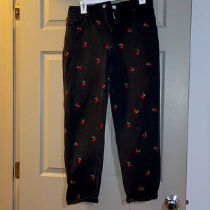 Black high rise jeans